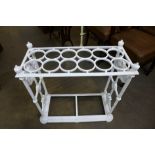 A Victorian painted cast iron stick stand, a/f