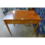 A Victorian mahogany single drawer side table, manner of Gillows, Lancaster