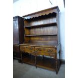 A George III style oak dresser