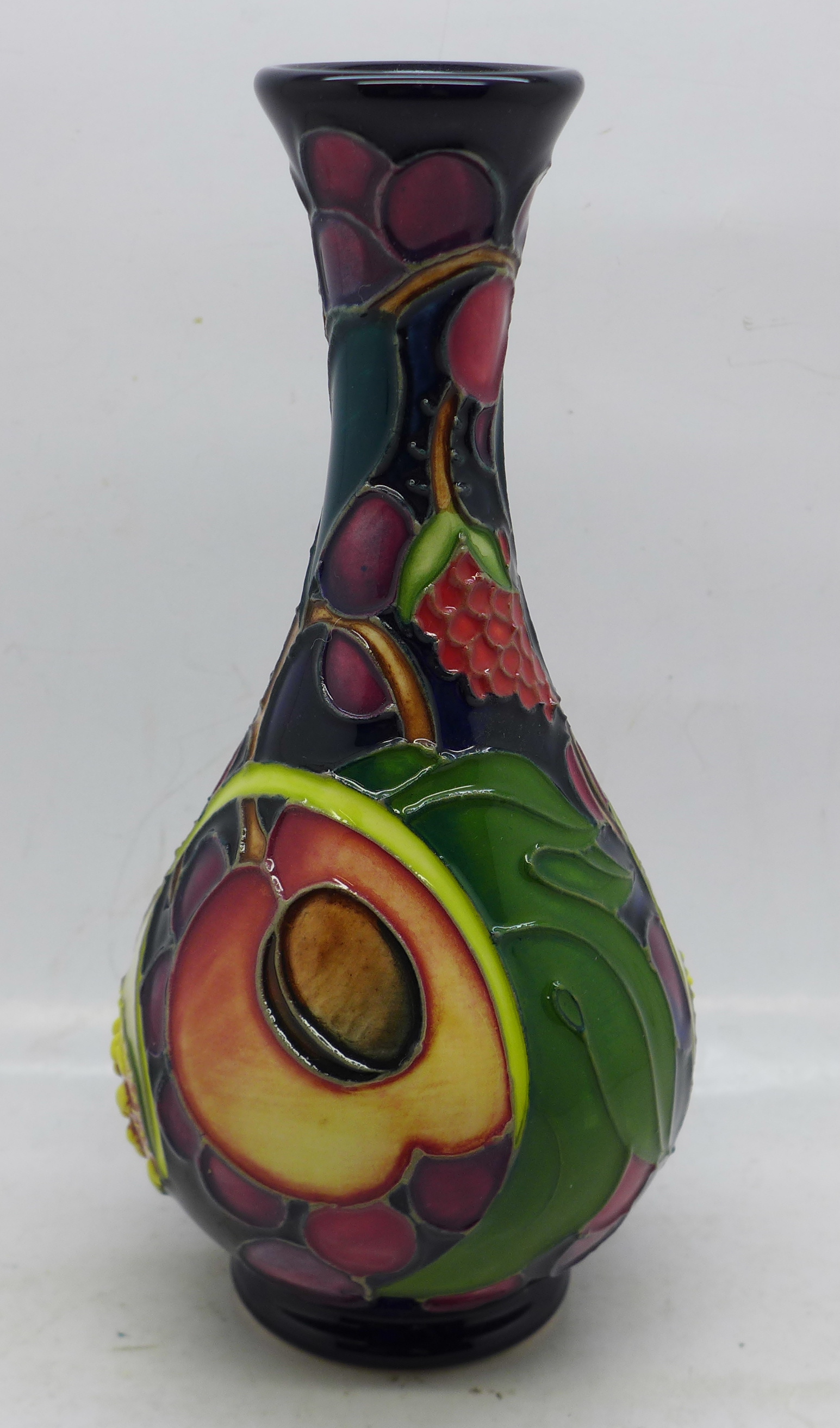 A Moorcroft vase (shape no. QC80/6) Queens Choice pattern, 17cm - Image 2 of 4