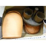 A collection of stoneware pottery including a chicken brick **PLEASE NOTE THIS LOT IS NOT ELIGIBLE