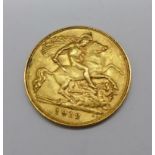 A half sovereign, 1912