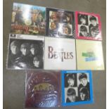 Beatles interest: LP records; Sgt. Pepper's, Let It Be, With The Beatles, etc. (8)
