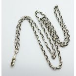 A silver guard chain, 20g, 90cm