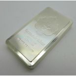 A 10 Troy Ounce 999 fine silver stacker marked Scottsdale Silver