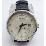 A Seiko Kinetic wristwatch, 5M84-0AC0 with box, (requires repair, does not hold charge)