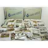 A collection of cigarette cards, Senior Service and Sunripe and Spinet Oval