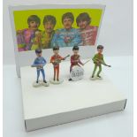 The Beatles Sgt. Pepper plastic figures display