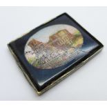 A micro-mosaic plaque depicting The Colosseum, 37mm x 47mm