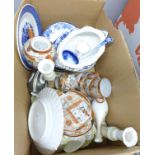 A box of decorative china **PLEASE NOTE THIS LOT IS NOT ELIGIBLE FOR POSTING AND PACKING**