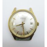 A 9ct gold cased Garrard automatic wristwatch