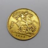 A half sovereign, 1906