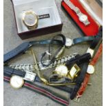 A collection of wristwatches including Sekonda, Lorus and Sabona