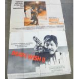 Two film posters, Death Wish and Death Wish II