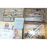 A collection of Meccano