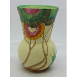A small Clarice Cliff Bizarre Aurea vase, 9.5cm