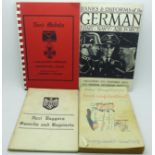 Military books: German ranks and uniforms, Nazi daggers, swords and bayonets, Nazi medals and German