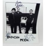 Autographs: Depeche Mode, signed picture