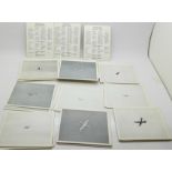 A set of Episcope Cards-Pack T, Test Photographs of Training List Aircraft