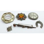 Scottish jewellery including silver, a/f