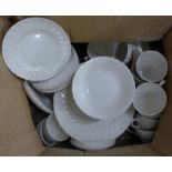 A box of Churchill tea and dinnerwares **PLEASE NOTE THIS LOT IS NOT ELIGIBLE FOR POSTING AND