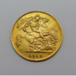 A half sovereign, 1913