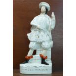 A Staffordshire figure, Will Watch, a/f, 41cm