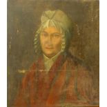 English School (19th Century), portrait of a lady, oil o canvas, 47 x 41cms, unframed