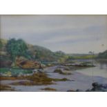 C.M. Alson, The River Aven (Near Pont Aven, Brittany), watercolour, 23 x 32cms, framed
