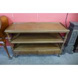 A Victorian mahogany three tier buffet