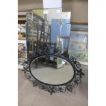 An Art Deco mirror and one other