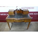 A Victorian inlaid rosewood bonheur du jour