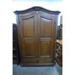 A French style hardwood armoire