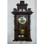 A 19th Century mahogany Vienna wall clock