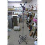 A metal hat stand