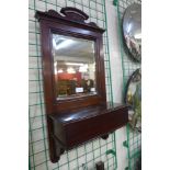 An Edward VII mahogany hall mirror