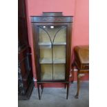 An Edward VII painted mahogany display cabinet