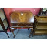 A mahogany bureau de dame