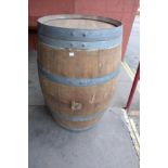 A French Tonnellerie Doreau oak wine barrel