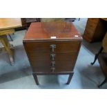 An Edward VII mahogany music cabinet