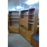 Two teak room dividers