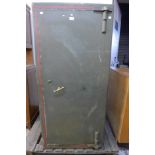 A large 1940's T.W.&S. Ltd. safe, 152cms h, 71cms w, 89cms d (with keys)