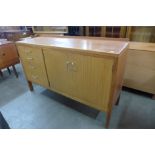 A walnut sideboard