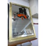 A Renault advertising mirror