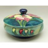 A Moorcroft freesia lidded pot, 11cm diameter