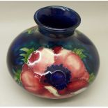 A Moorcroft anemone squat vase, 65mm
