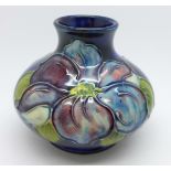 A Moorcroft squat vase, 7cm