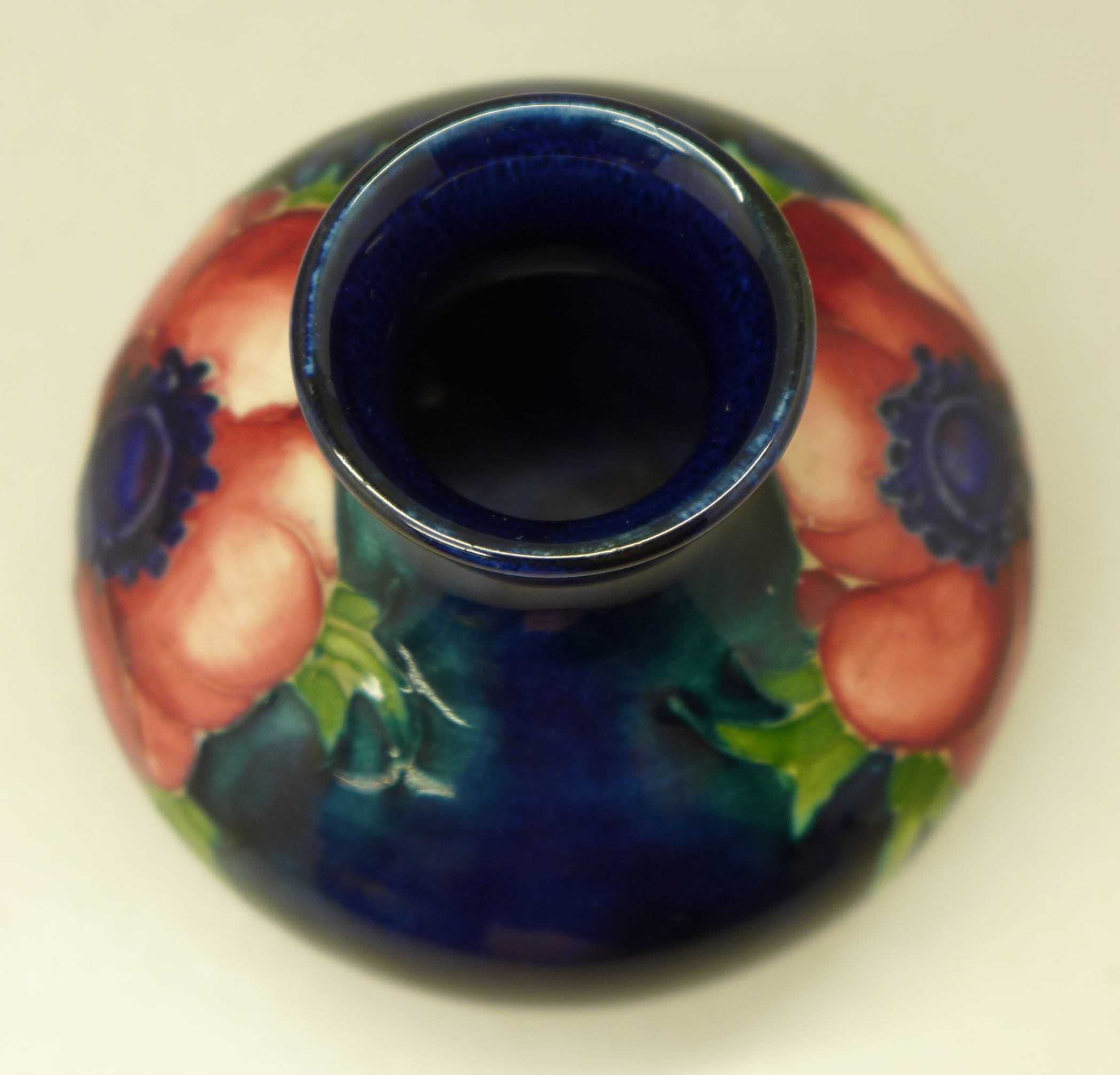 A Moorcroft anemone squat vase, 65mm - Image 4 of 5