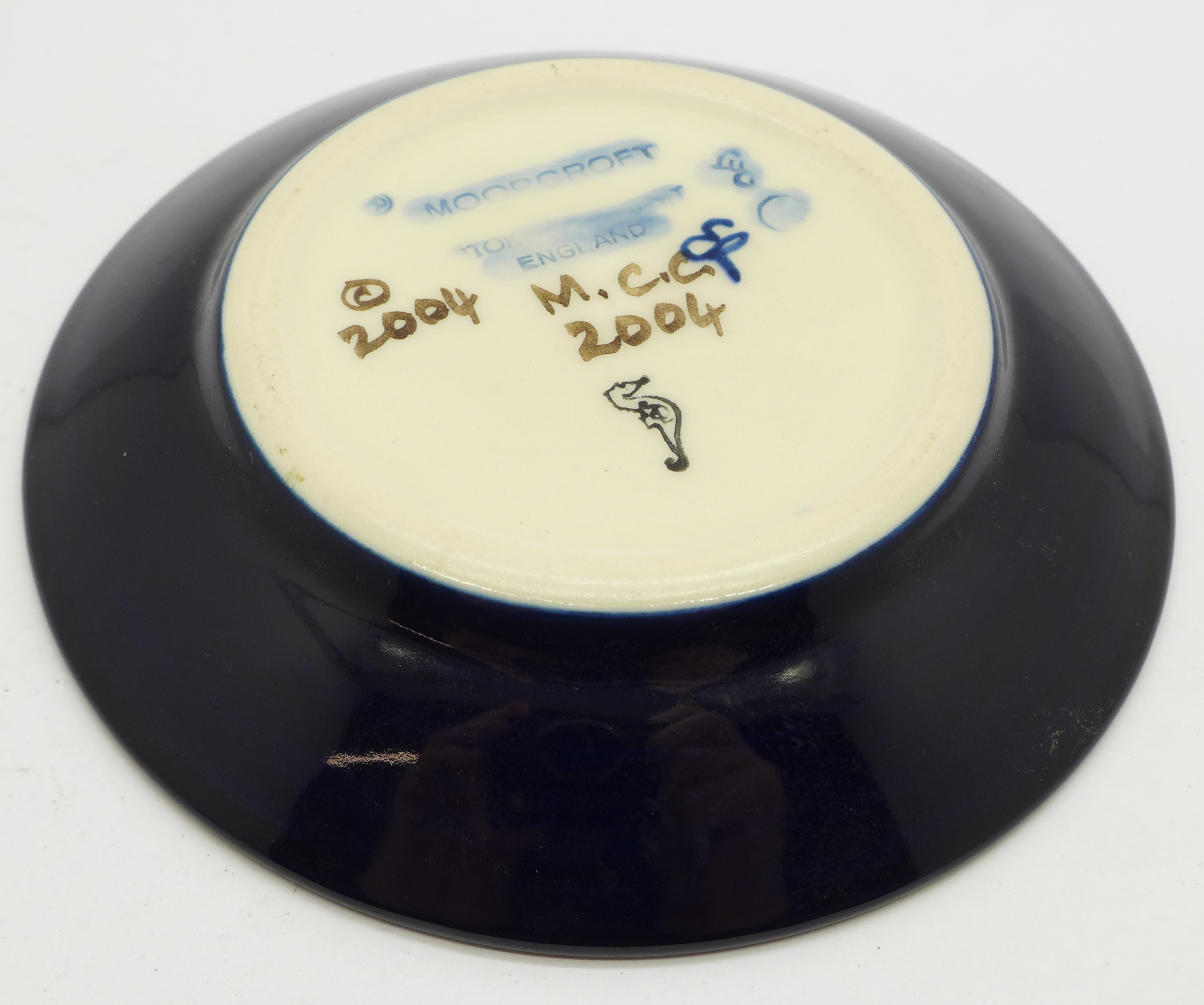 A Moorcroft Collectors Club dish, 2004, 12cm diameter - Image 3 of 3