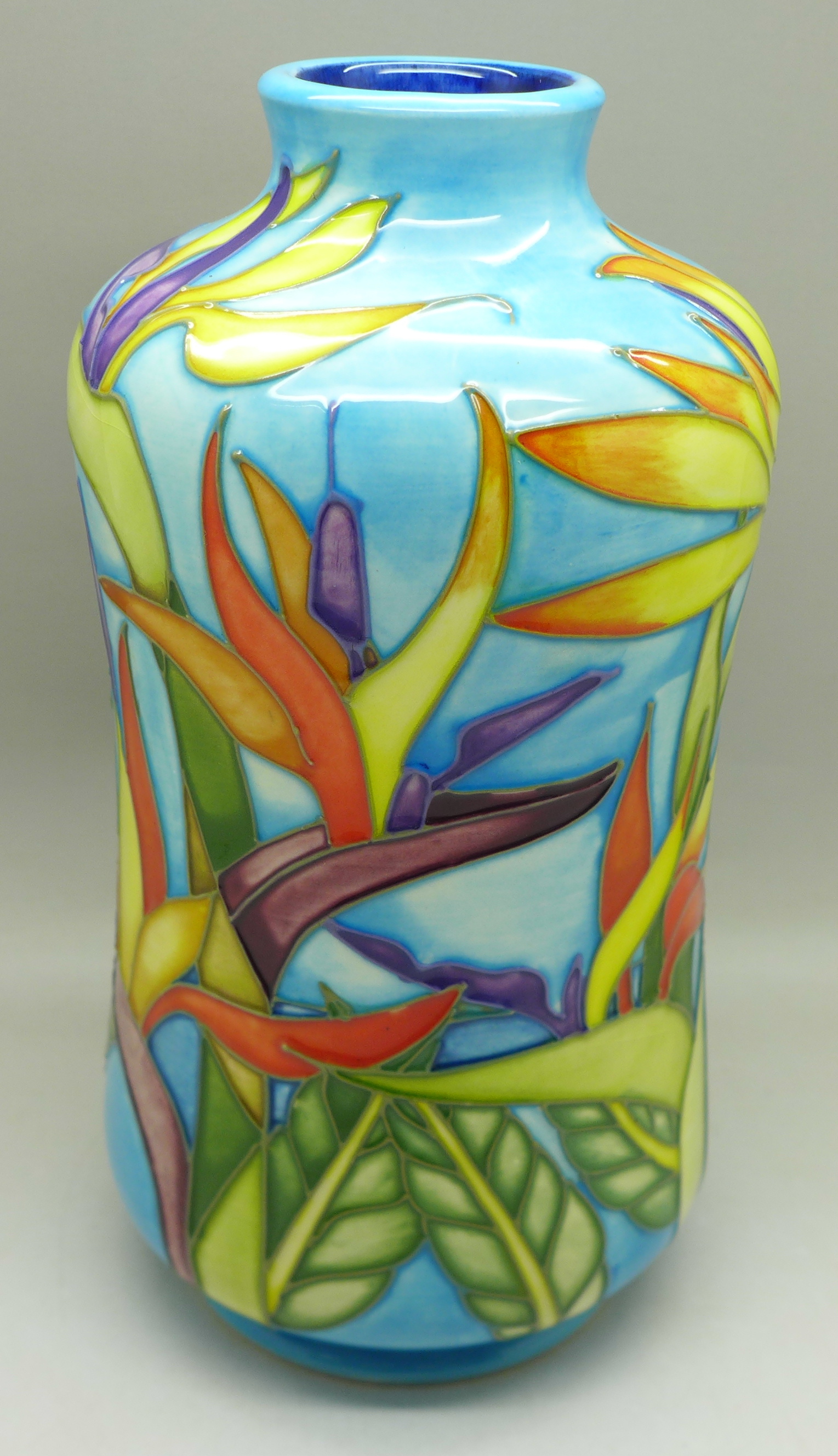 A Moorcroft California design vase, 1998, KDM, 21cm